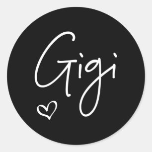 Adesivo Redondo Dia dos Avós do Dia de as mães Gigi Avó