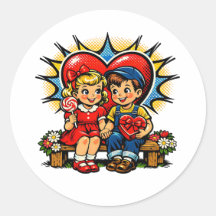 Dia dos Namorados | Arte Pop Vintage Retro