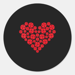Adesivo Redondo Dia dos namorados em formato de coração de amor de