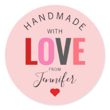 Dia dos Namorados Feito à Mão Com Amor Nome Rosa V