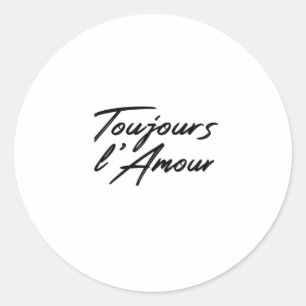 Adesivo Redondo Dia dos Namorados - Toujours L'Amour