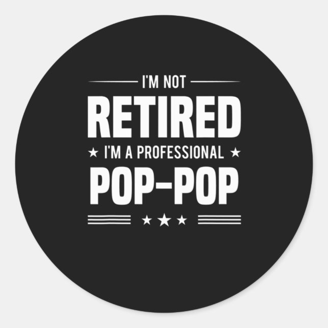 Adesivo Redondo dia dos Pais  | Im A Pop Profissional (Frente)