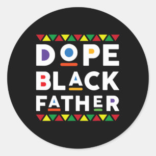 Adesivo Redondo Dia dos Pais Negros Afro-Americanos Africanos Drog