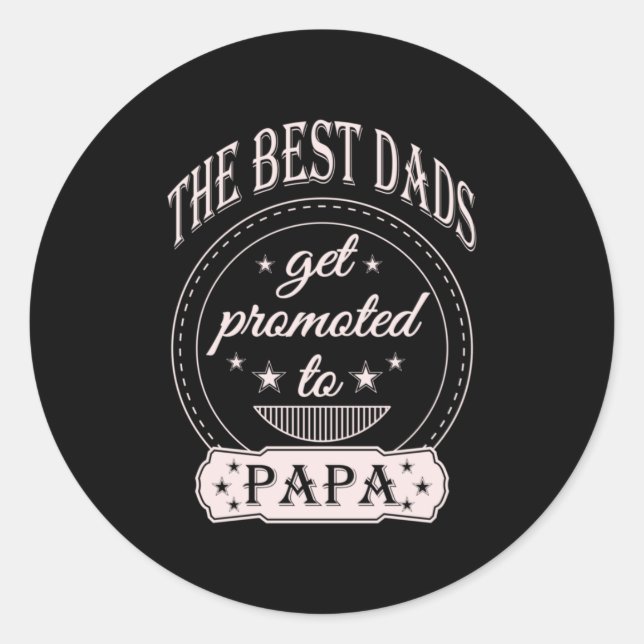 Adesivo Redondo dia dos Pais  | O melhor Pai (Frente)