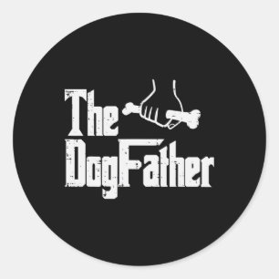 Adesivo Redondo Dia dos Pais O Pai Cachorro Piada de Filme Engraça