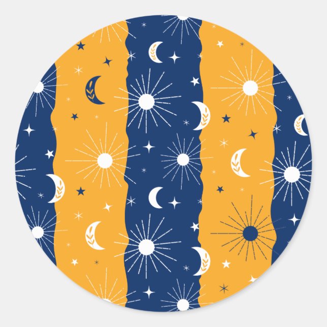 Adesivo Redondo Dia e Noite 2 (Frente)