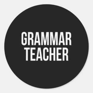 Adesivo Redondo Dia e Semana de Apreciação do Professor de Gramáti