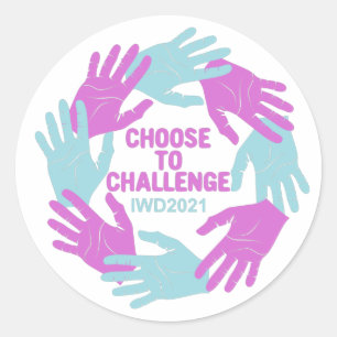 Adesivo Redondo Dia Internacional da Mulher 2021