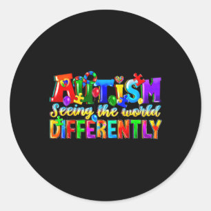 Adesivo Redondo Dia Mundial da Consciência do Autismo 2025