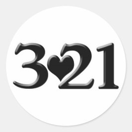 Adesivo Redondo Dia Mundial da Síndrome de Down