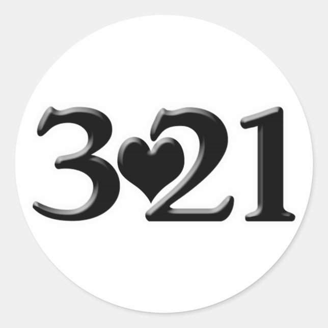 Adesivo Redondo Dia Mundial da Síndrome de Down (Frente)