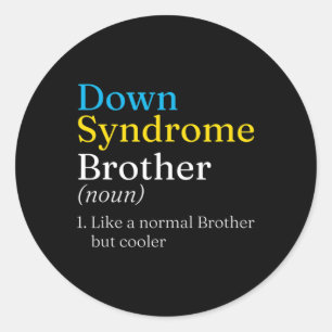 Adesivo Redondo Dia Mundial da Síndrome de Down para combater idei