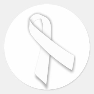 Adesivo Redondo Dia nacional branco da fita da relembrança