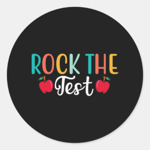 Adesivo Redondo Dia Rock O Professor De Teste Dia 1