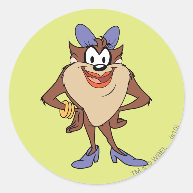 Adesivo Redondo Diaba em Cores (Frente)