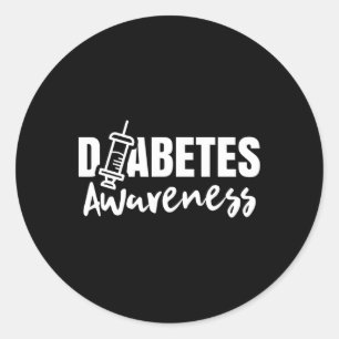 Adesivo Redondo Diabetes Consciência Insulina Diabética Diabética