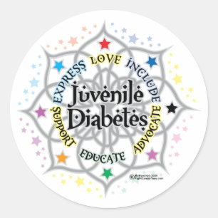 Adesivo Redondo Diabetes juvenil Lotus