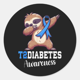 Adesivo Redondo Diabetes Leves Sensibilização Tipo 2 Diabetes B