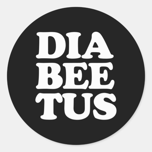 Adesivo Redondo Diabetes Sensibilização Diabético (Frente)