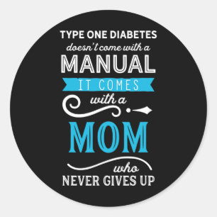 Adesivo Redondo Diabetes Tipo Um Não Vem Com Uma Mãe Manual 