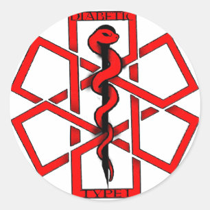 Adesivo Redondo Diabético mau de A$$