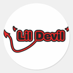 Adesivo Redondo Diabo de Lil