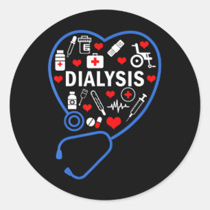 Adesivo Redondo Diálise Nefrologia Técnica Hemodiálise Diálise