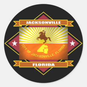 Adesivo Redondo Diamante de Jacksonville