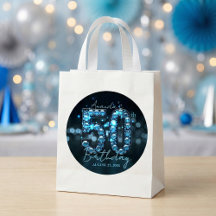 Diamantes Azuis Turquesa & Preto Glamourosos 50º A