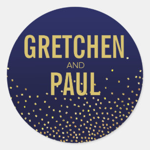 Adesivo Redondo Diamantes no marinho do favor   do céu