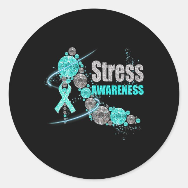 Adesivo Redondo Diamond Calçados Stress Awarness Guerreiro Fita (Frente)