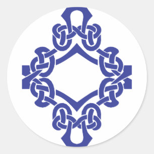Adesivo Redondo Diamond Celtic Knotwork