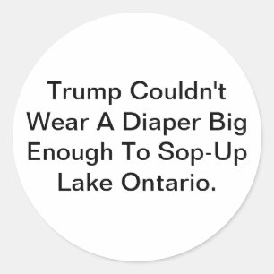 Adesivo Redondo Diaper do Lago Ontário de Trump Hankamer Artjunkha