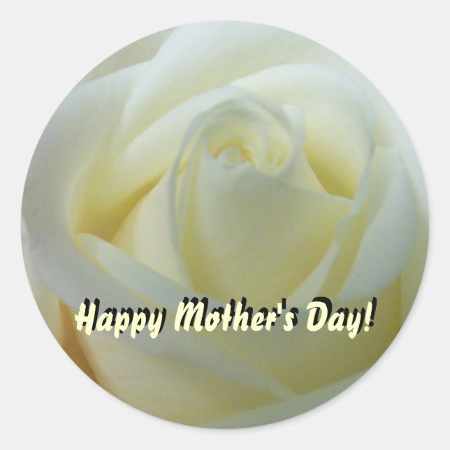 Adesivo Redondo Dias de as mães felizes (Frente)