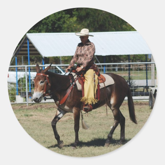 Adesivo Redondo dias de mula de ozarca (Frente)