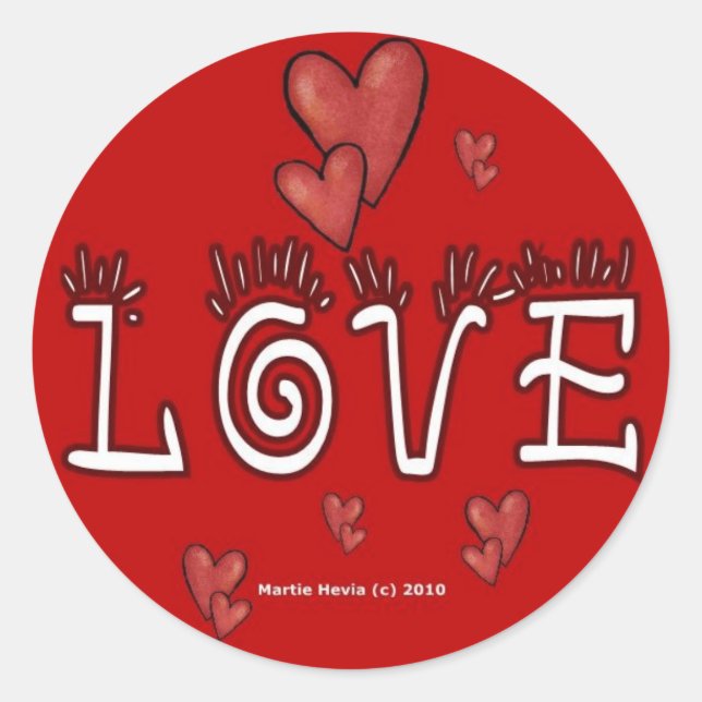 Adesivo Redondo Dias de os namorados (4) (Frente)