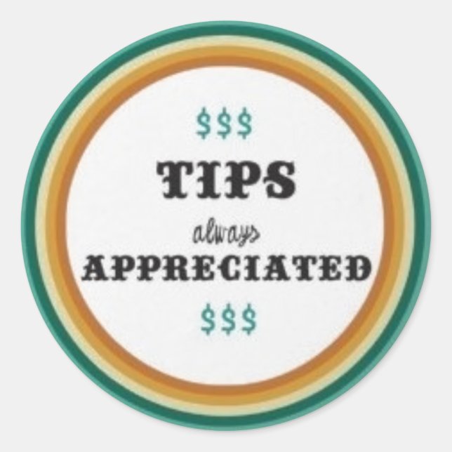 Adesivo Redondo dicas (Frente)