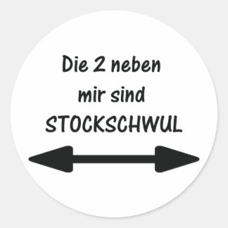 Adesivo Redondo die 2 neben mir sind stock schwul