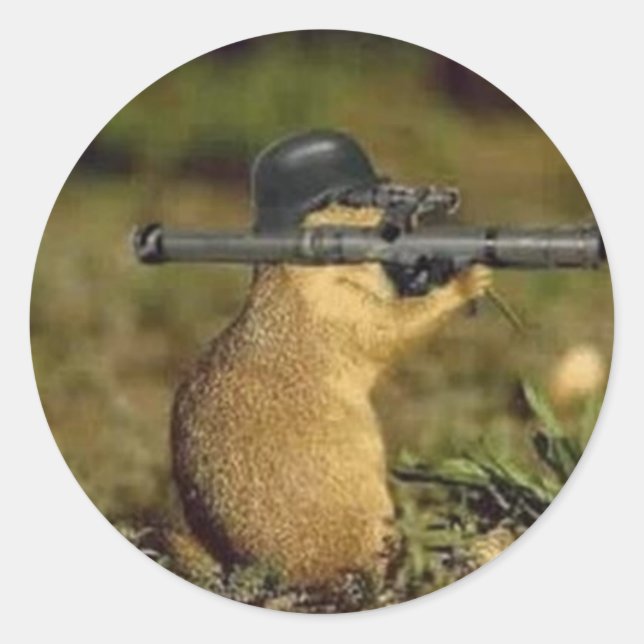 Adesivo Redondo Die Fox Die (Frente)