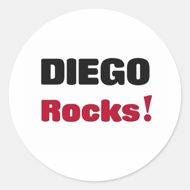 Adesivo Redondo Diego Rocks (Frente)