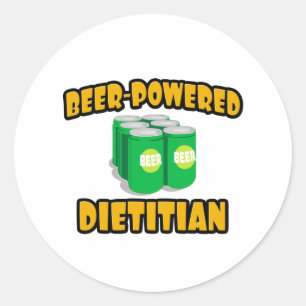 Adesivo Redondo Dietitiano Movido A Cerveja