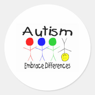 Adesivo Redondo Diferenças de Embrace (Pessoas)