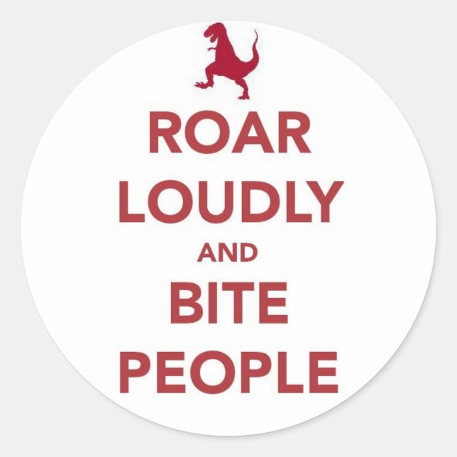 Adesivo Redondo Diga alto (Frente)