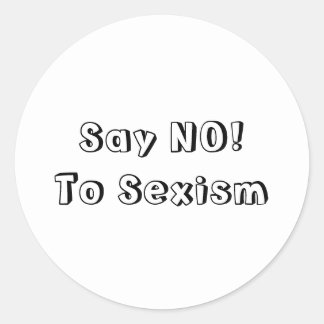 Adesivo Redondo Diga Não Ao Sexismo
