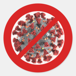 ADESIVO REDONDO DIGA PARA PARAR O CORONAVÍRUS