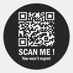 Adesivo Redondo Digitalize-me Você Não Vai se Arrepender Épiada Qr