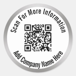 Adesivo Redondo Digitalize o código QR para obter mais informaç