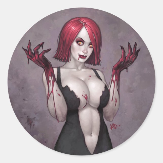 Adesivo Redondo Digite OH! (Frente)