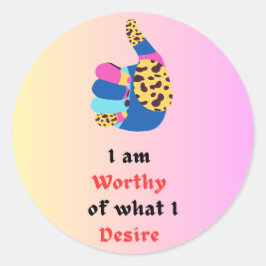 Adesivo Redondo Digno