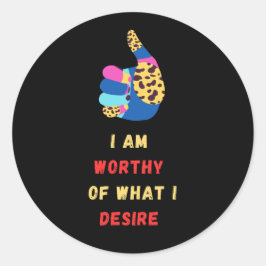 Adesivo Redondo Digno